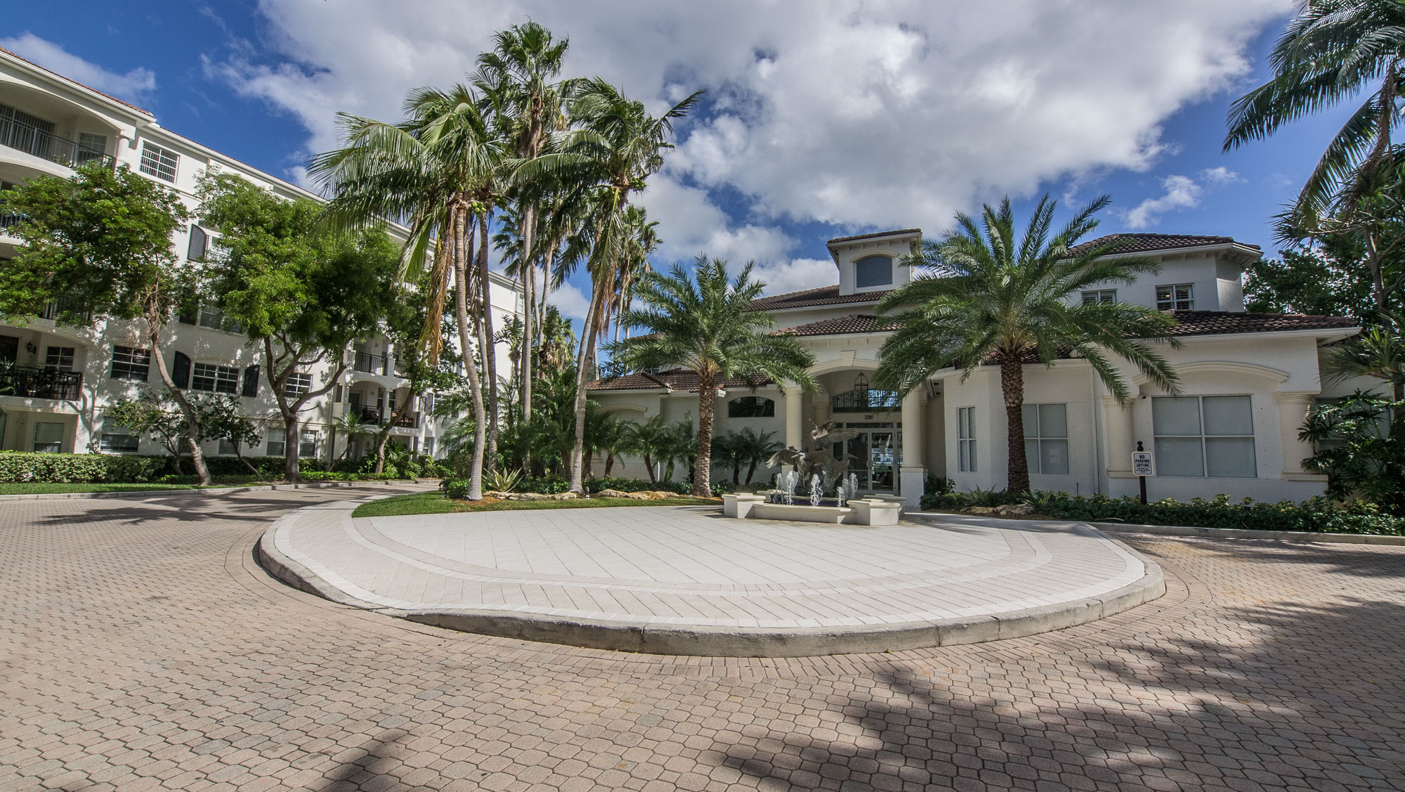 Entrance to the Club House at Village By The Bay, Aventura, Florida