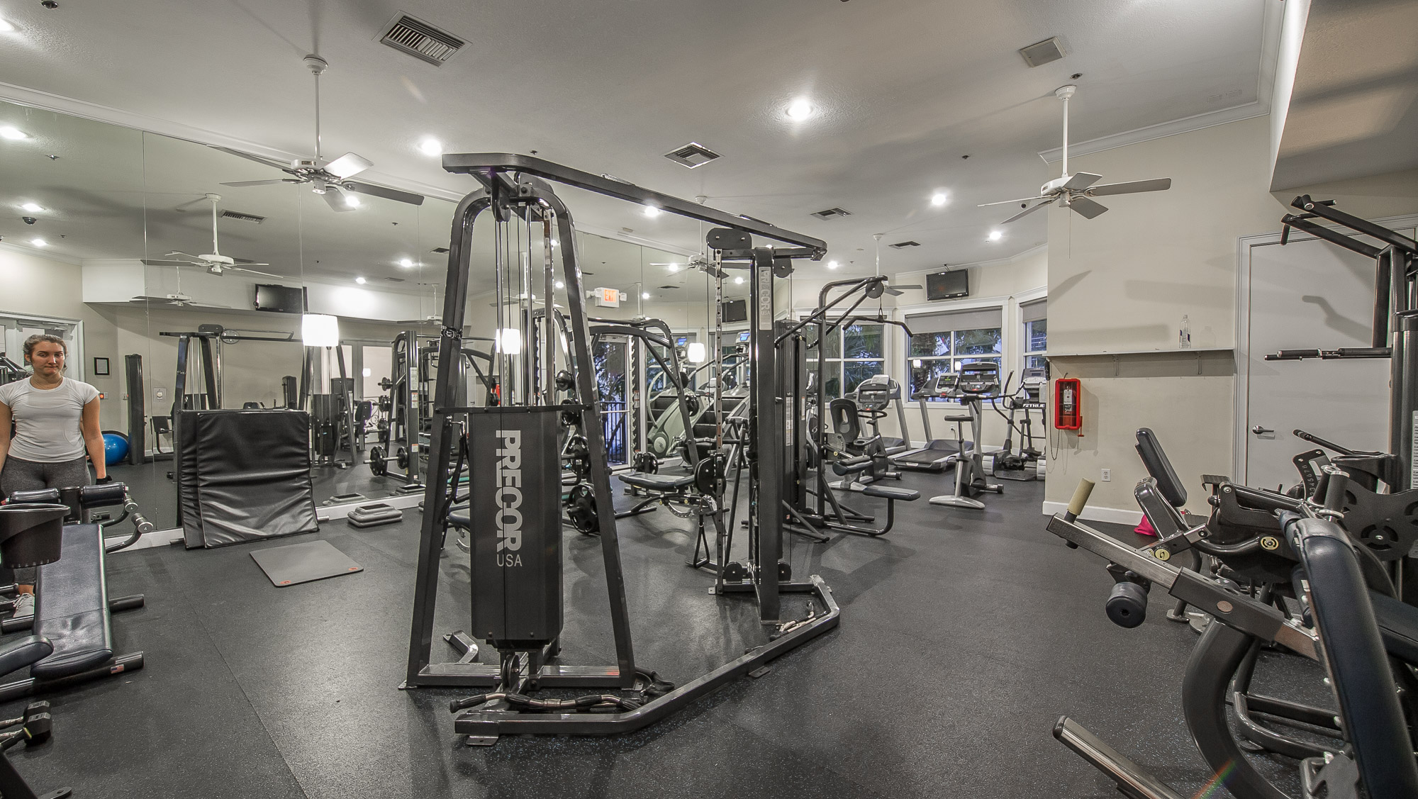 Fitness center at Village By The Bay, Aventura, Florida