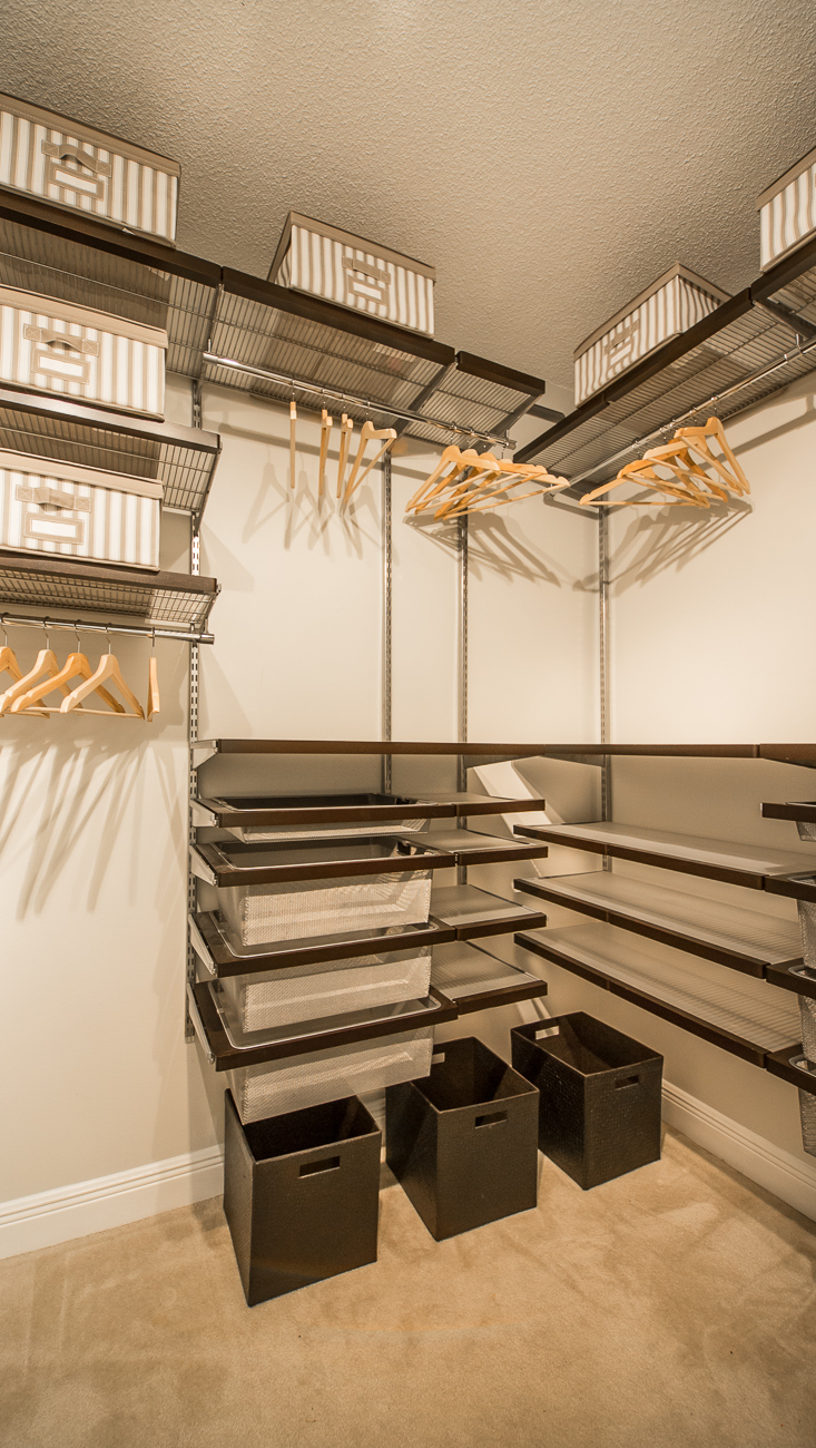 Spacious walk-in closet in a Village By The Bay condominium