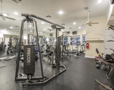 Fitness center at Village By The Bay, Aventura, Florida