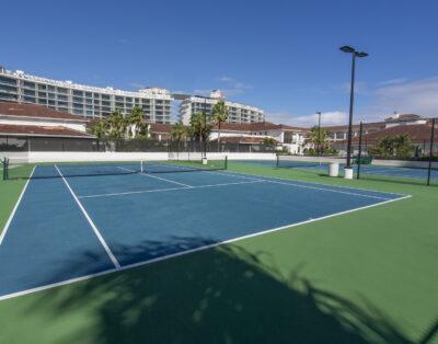 Tennis courts at Village By The Bay, Aventura, Florida